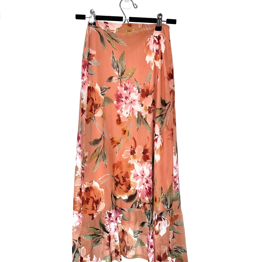 Lulus Maxi Tie Up Floral Skirt - Picture 6 of 8